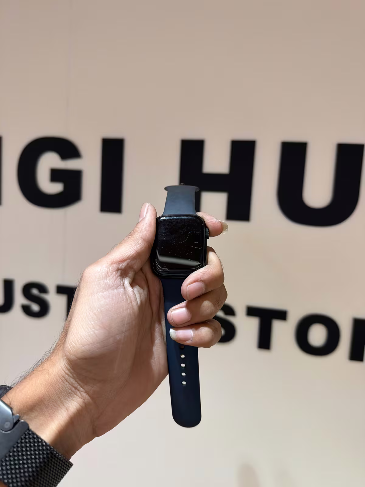 Apple Watch Series 7 (Cell) Alum 45Mm Black Gnr-Jnxnd